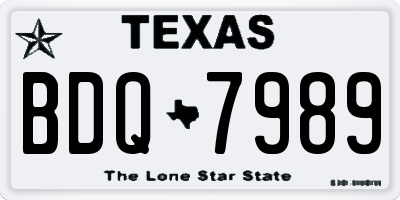 TX license plate BDQ7989
