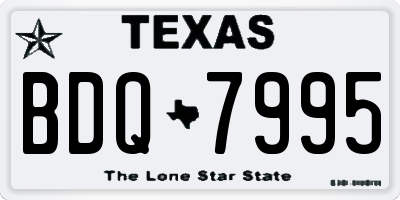 TX license plate BDQ7995