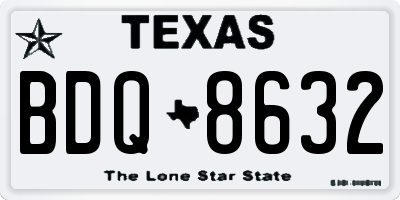 TX license plate BDQ8632