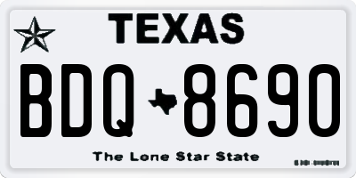 TX license plate BDQ8690