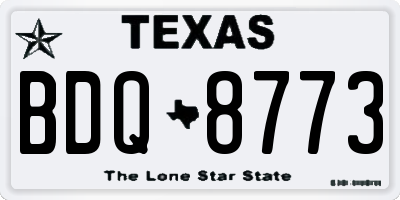 TX license plate BDQ8773