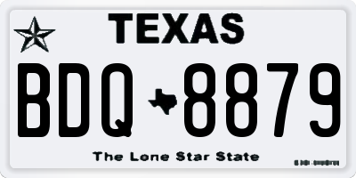 TX license plate BDQ8879