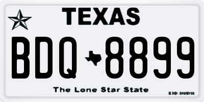 TX license plate BDQ8899