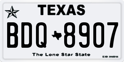 TX license plate BDQ8907
