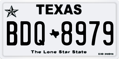 TX license plate BDQ8979