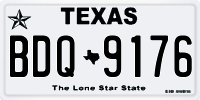 TX license plate BDQ9176