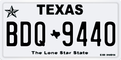 TX license plate BDQ9440