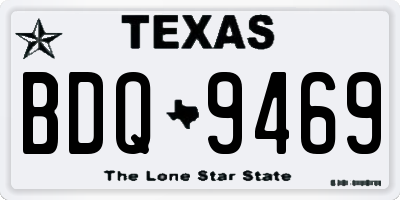 TX license plate BDQ9469