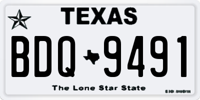 TX license plate BDQ9491
