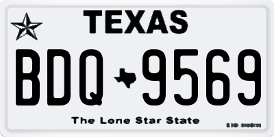 TX license plate BDQ9569