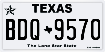 TX license plate BDQ9570