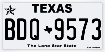 TX license plate BDQ9573