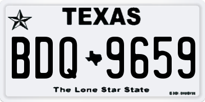TX license plate BDQ9659