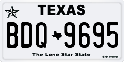 TX license plate BDQ9695