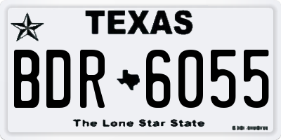 TX license plate BDR6055