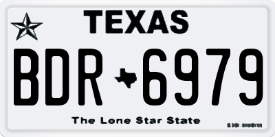 TX license plate BDR6979