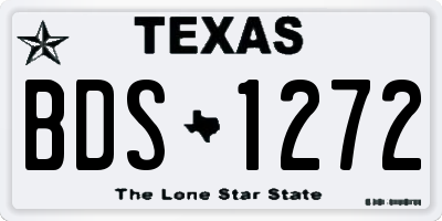 TX license plate BDS1272