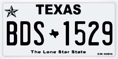 TX license plate BDS1529