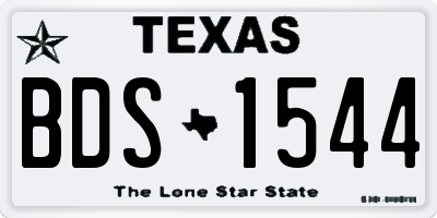 TX license plate BDS1544