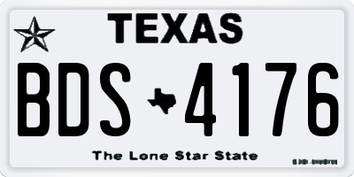 TX license plate BDS4176
