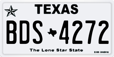 TX license plate BDS4272