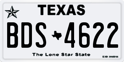 TX license plate BDS4622