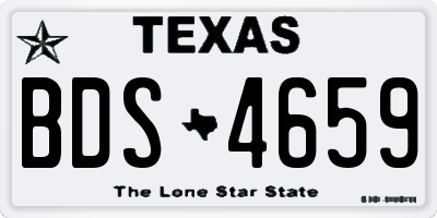 TX license plate BDS4659