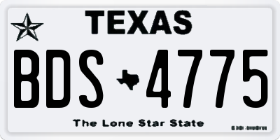 TX license plate BDS4775