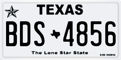 TX license plate BDS4856