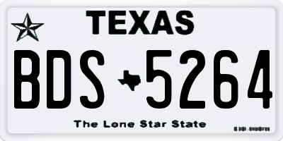 TX license plate BDS5264