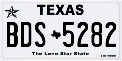 TX license plate BDS5282
