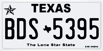 TX license plate BDS5395