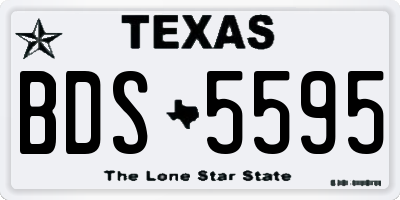 TX license plate BDS5595