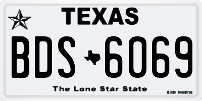 TX license plate BDS6069