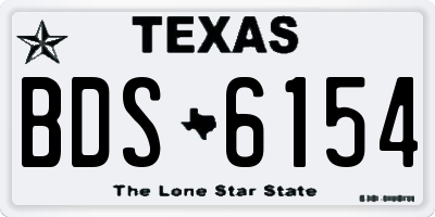 TX license plate BDS6154