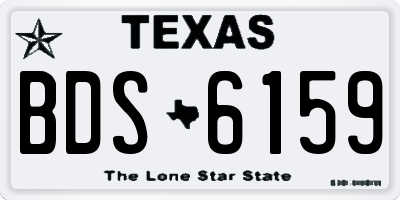 TX license plate BDS6159