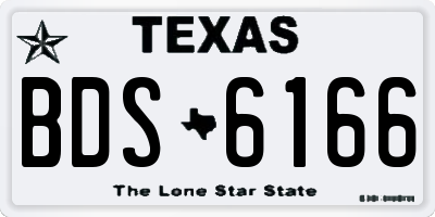 TX license plate BDS6166