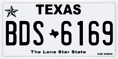 TX license plate BDS6169