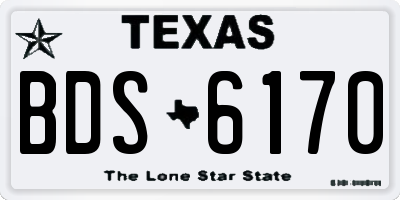 TX license plate BDS6170