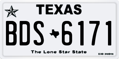 TX license plate BDS6171