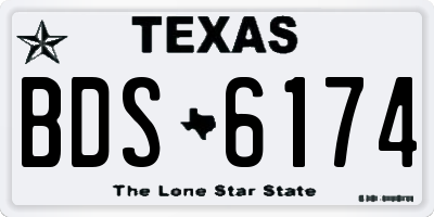 TX license plate BDS6174