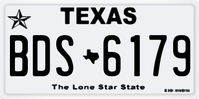 TX license plate BDS6179