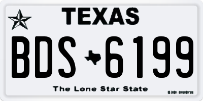 TX license plate BDS6199