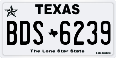 TX license plate BDS6239
