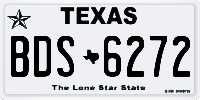 TX license plate BDS6272
