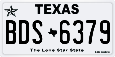 TX license plate BDS6379