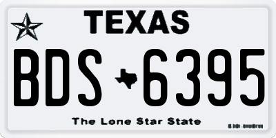 TX license plate BDS6395