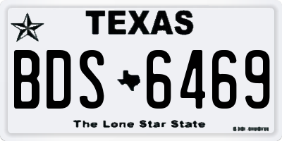 TX license plate BDS6469