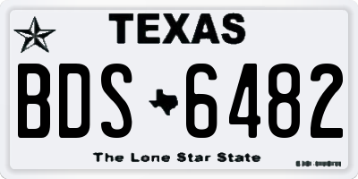 TX license plate BDS6482