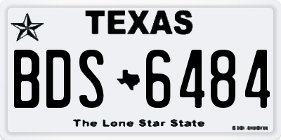 TX license plate BDS6484